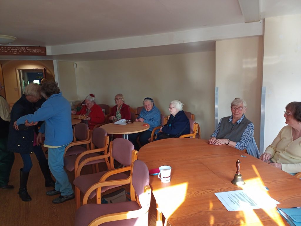 The Nelson Club enjoying The Fakenham Ukes for Theresa's CSR leave